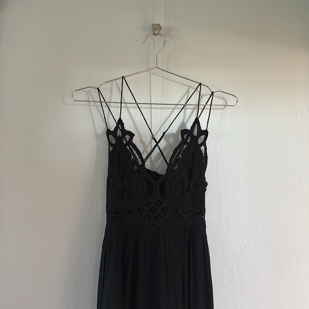free people lace gauze maxi